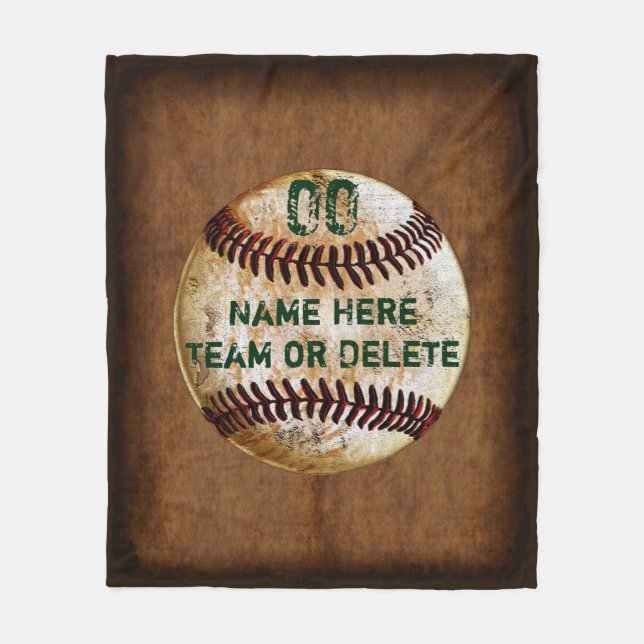 Couverture polaire personnalisée de baseball, Votr (Devant)