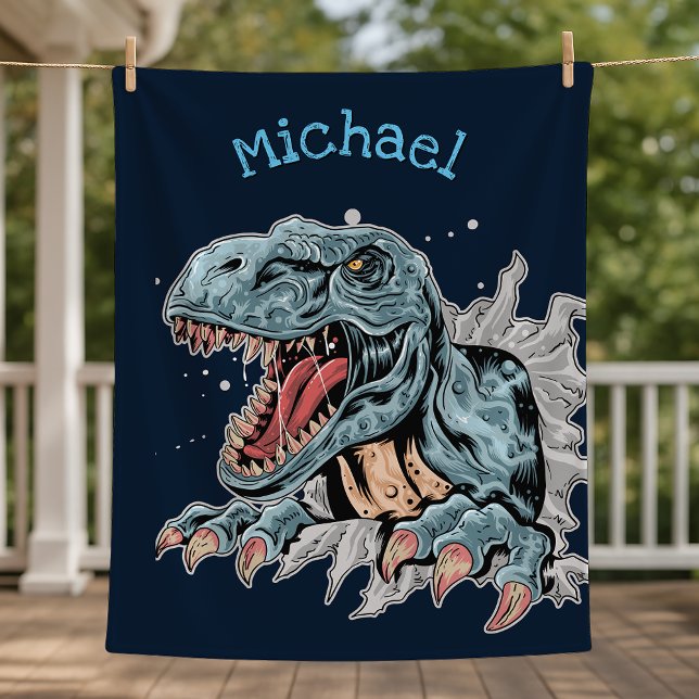 Couverture polaire personnalisée de dinosaure T-Re (Créateur téléchargé)