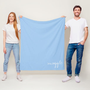 Couverture Polaire Personnaliser Baby Blue Snuggle
