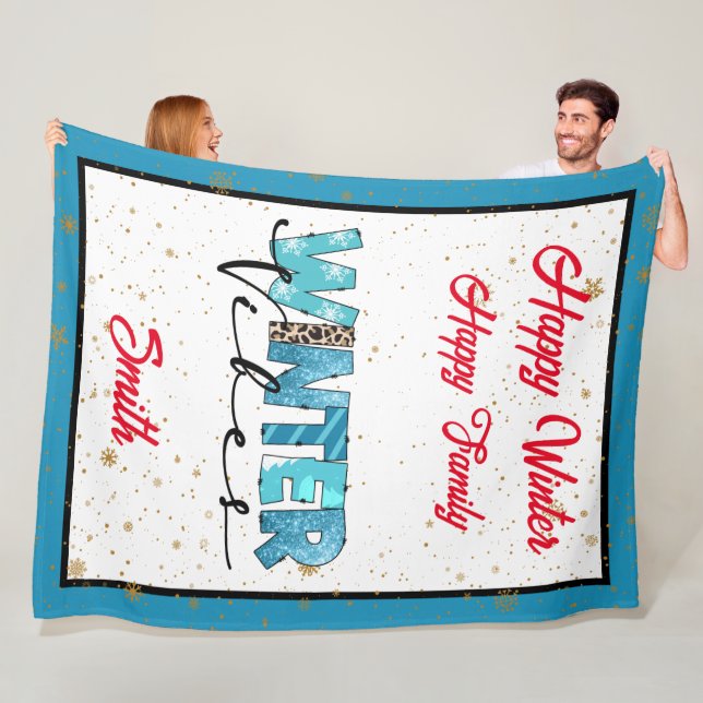 Couverture Polaire Personnaliser des vibrations d'hiver (En situation)