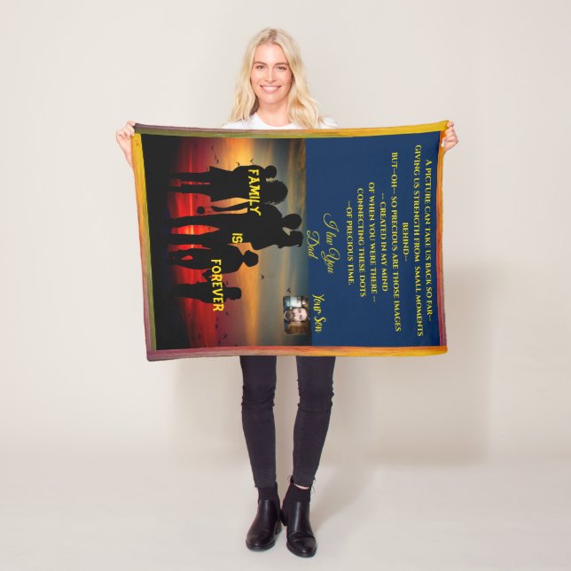 Couverture Polaire Personnaliser d'un cadeau pour une personne spécia (En situation)