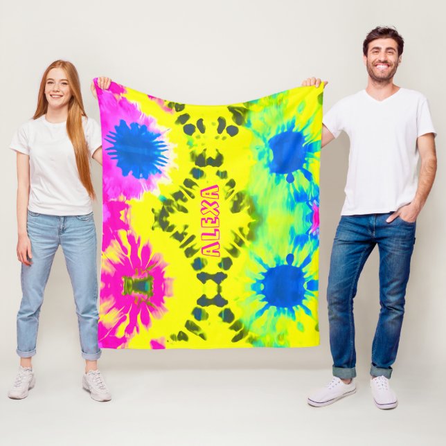 COUVERTURE POLAIRE PERSONNALISER LA CONCEPTION ABSTRAITE CRAVATE-DYE (En situation)