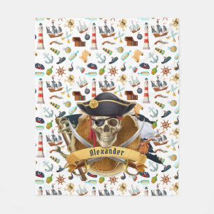Couverture Polaire PERSONNALISER LE Motif Pirate