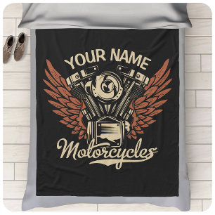 Couverture Polaire Personnaliser Motocyclettes Motocyclettes Garage