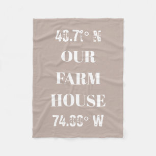 Couverture Polaire Personnaliser nos coordonnées de ferme