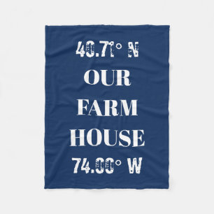Couverture Polaire Personnaliser nos coordonnées de ferme
