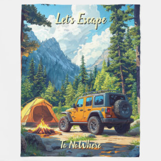 Couverture Polaire Personnaliser Quatre Roues Motrices Fuyons Vers Nu