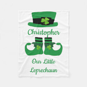 Couverture Polaire Personnaliser St. Patrick's Irish Green Leprechaun