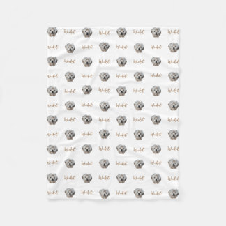 Couverture Polaire Personnalisez-Le ! Photo Et Nom De L'Animal De Com