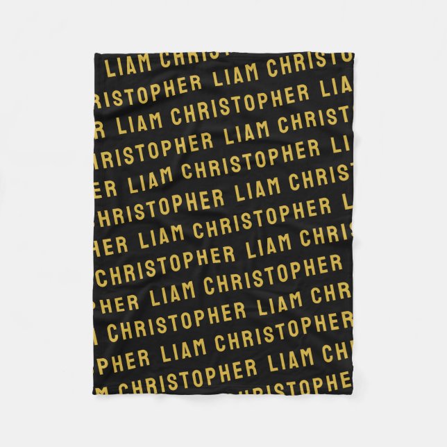 Couverture Polaire Personnalisez Votre Fils Personnalisé Nouveau-Né B (Devant)