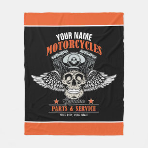 Couverture Polaire Personnalized Biker Flying