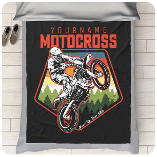 Couverture Polaire Personnalized Motocross