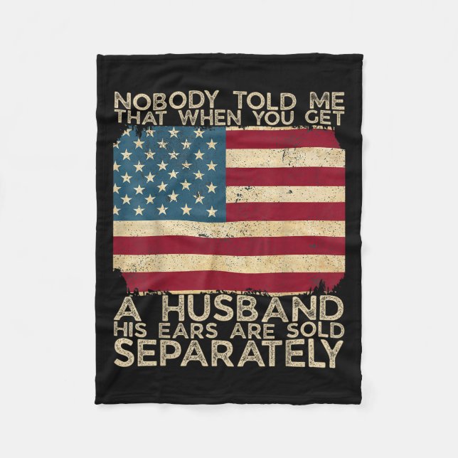 Couverture Polaire Personne Ne M'A Dit Que Quand Vous Avez Un Mari So (Devant)