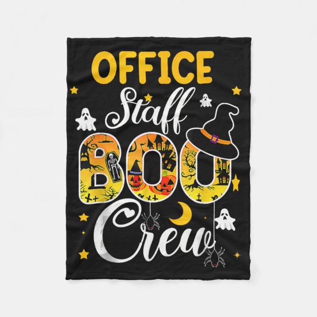 Couverture Polaire Personnel de bureau Booker Crew Fun Halloween Cost (Devant)
