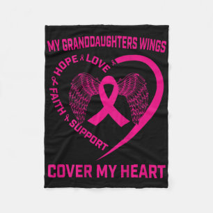 Couverture Polaire Perte De La Petite-Fille Cancer Du Sein Heart Wing