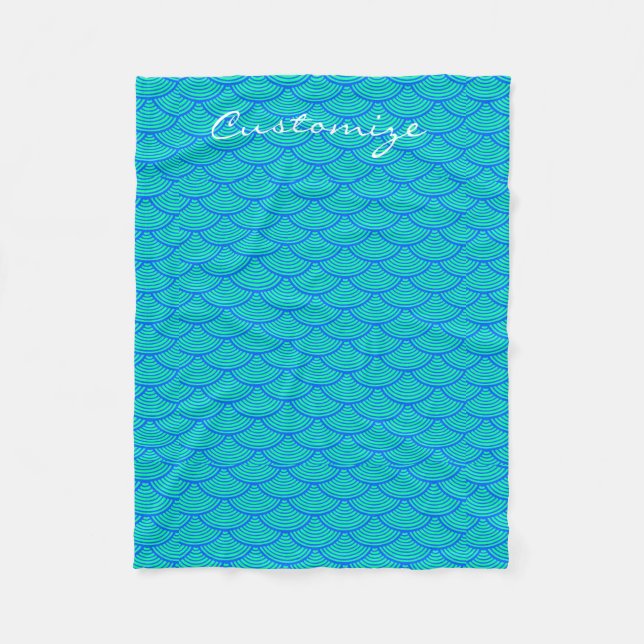 Couverture Polaire pèse-sirène Thunder_Cove bleu/aqua (Devant)