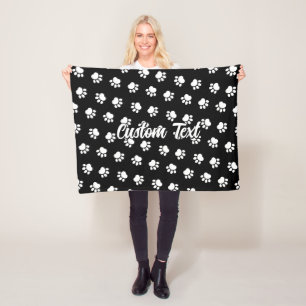 Couverture Polaire Pet de pois Motif Blanche polaire