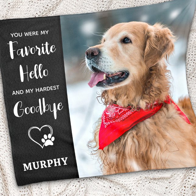 Couverture Polaire Pet Memorial Animaux de compagnie Perdre Sympathie (Créateur téléchargé)