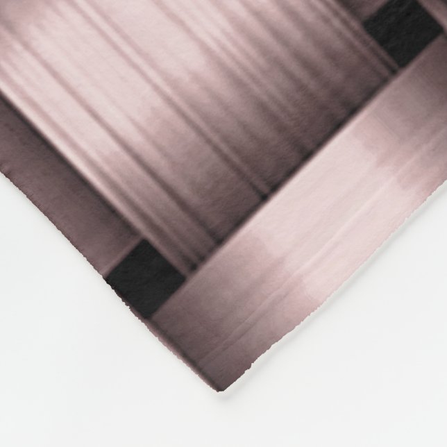 Couverture Polaire Pétale Pink Ribbon Blanche (Coin)