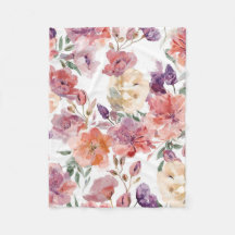 Pétales de pêche Fleurs aquarelle Botanique Florai