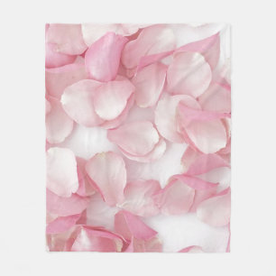 Couverture Polaire Pétales roses