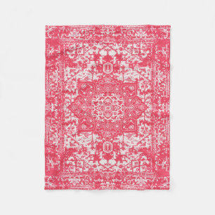 Couverture Polaire Pétales roses sur Kilim Dreams