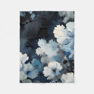 Couverture Polaire Petals d'Indigo