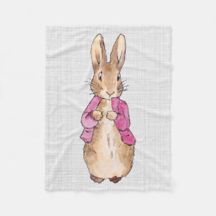 Couverture Polaire Peter le lapin rose Veste gris lin