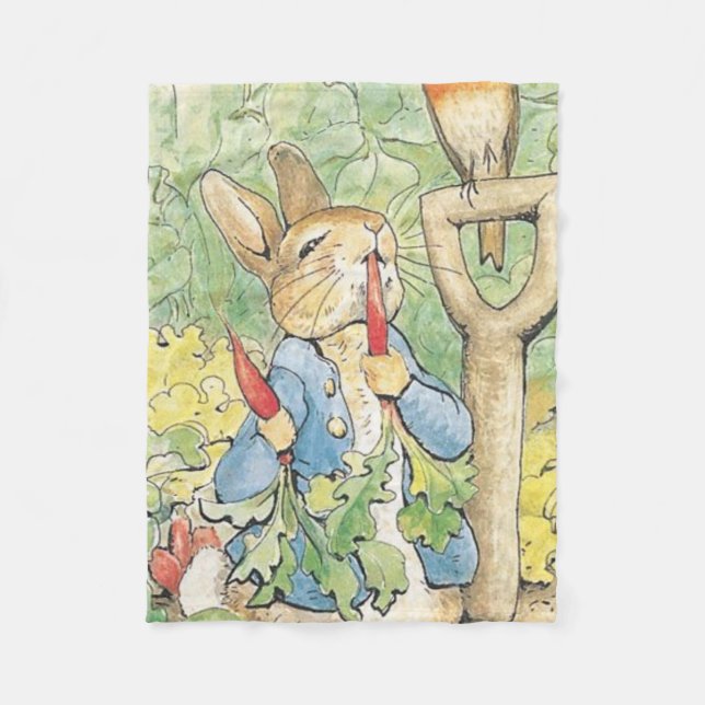 Couverture Polaire Peter Rabbit In The Garden - Beatrix Potter (Devant)