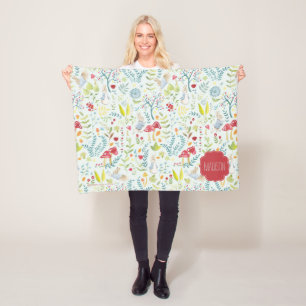 Couverture Polaire Peter Rabbit   Motif d'aquarelle enchantée