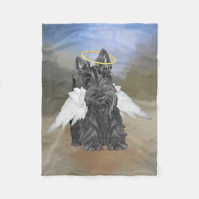 Couverture Polaire Petit ange Scottie (Devant)