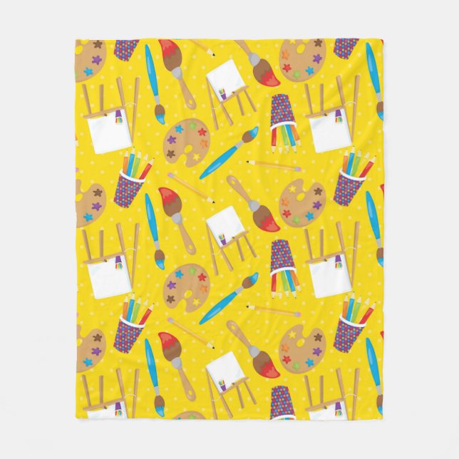 Couverture Polaire Petit artiste motif (Devant)