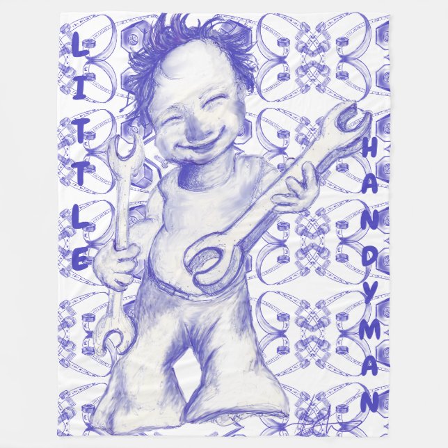 Couverture Polaire Petit bricoleur (Devant)