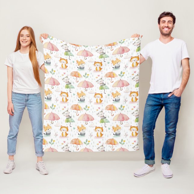 Couverture Polaire Petit cadeau pour bébé Animaux (En situation)
