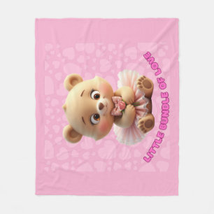 Couverture Polaire Petit paquet d'amour - mignon ours bébé à Tutu Des