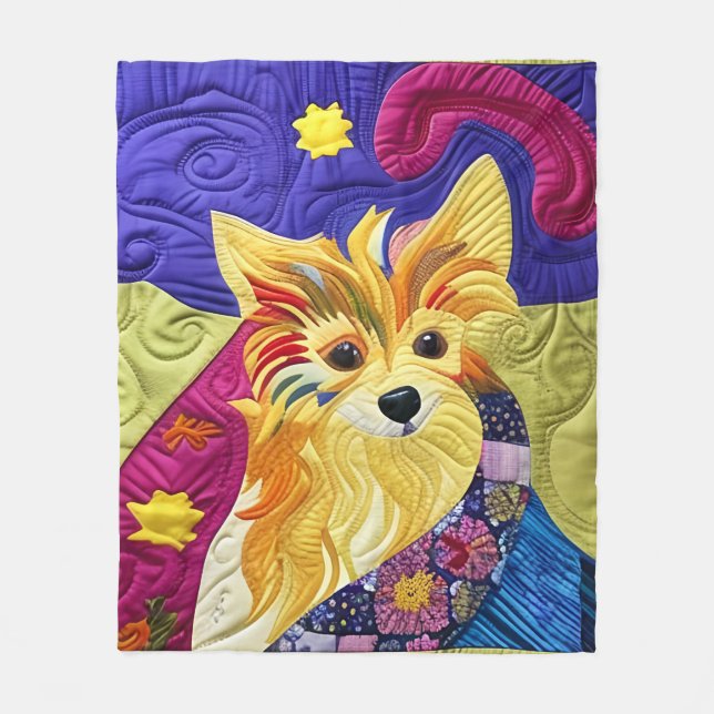 Couverture Polaire Petit Pom Puppy Quilt Comme Design (Devant)