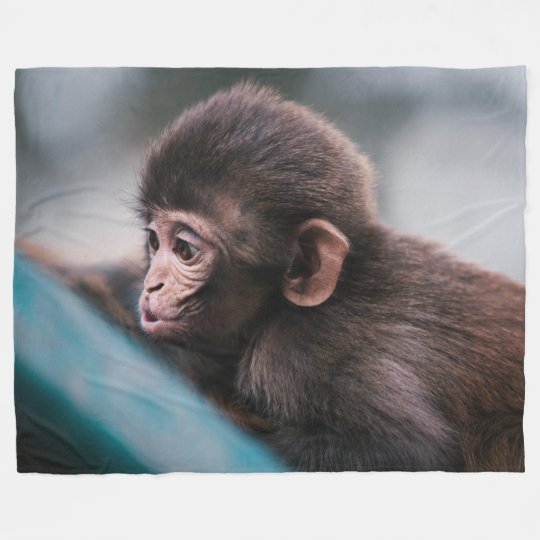 Couverture Polaire Petit Singe Mignon Zazzle Fr