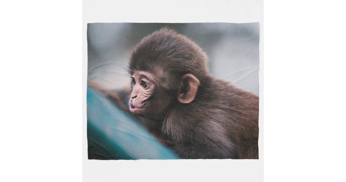 Couverture Polaire Petit Singe Mignon Zazzle Fr