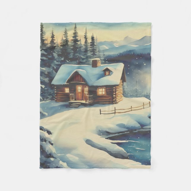 Couverture Polaire Petite cabane dans les bois  (Devant)