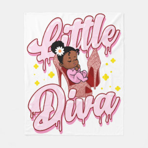 Couverture Polaire Petite Diva Melanin Baby Black Girl Magic Girls