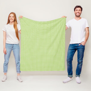 Couverture Polaire Petite En vichy classique Vérifier Motif Plaid Ver