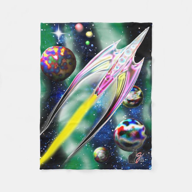 Couverture Polaire Petite Fusée de Verre (Devant)