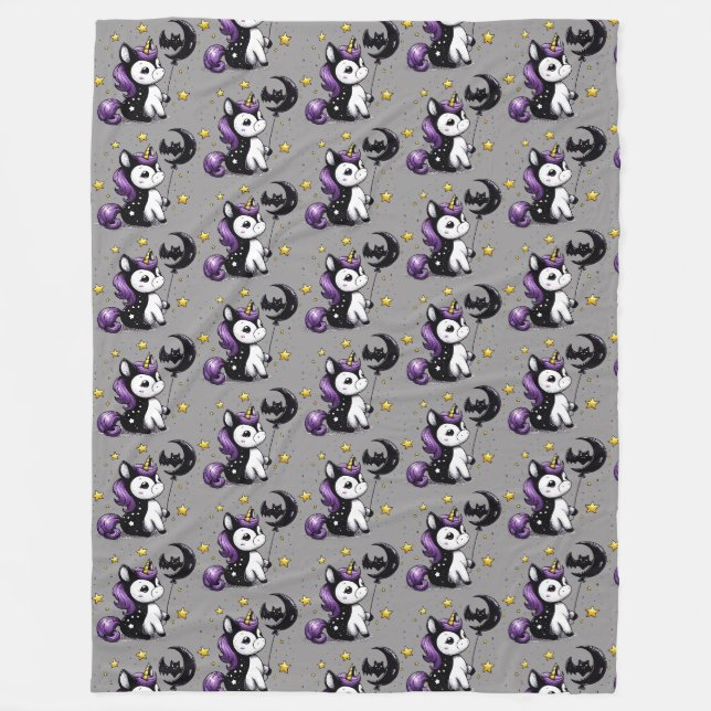 Couverture Polaire Petite Licorne (Devant)