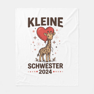 Couverture Polaire Petite sœur 2024 Conception de sœur girafe mignonn