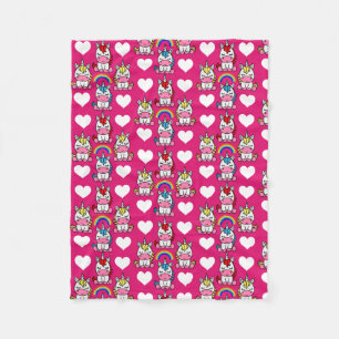 Couverture Polaire Petites filles Unicorn Pony