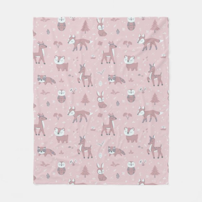 Couverture Polaire Petits Critère De Bois Rose Sleepy (Devant)