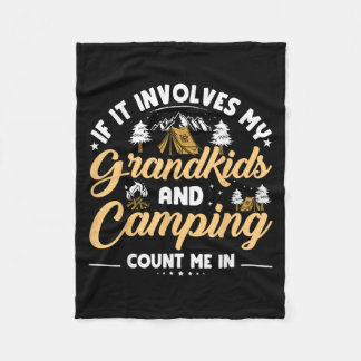 Couverture Polaire Petits-Enfants Et Camping Voyage Amusant Camping G