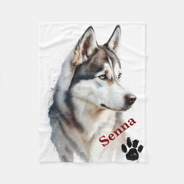 Couverture Polaire Pet's Simple Modern Cool Typography Name (Devant)