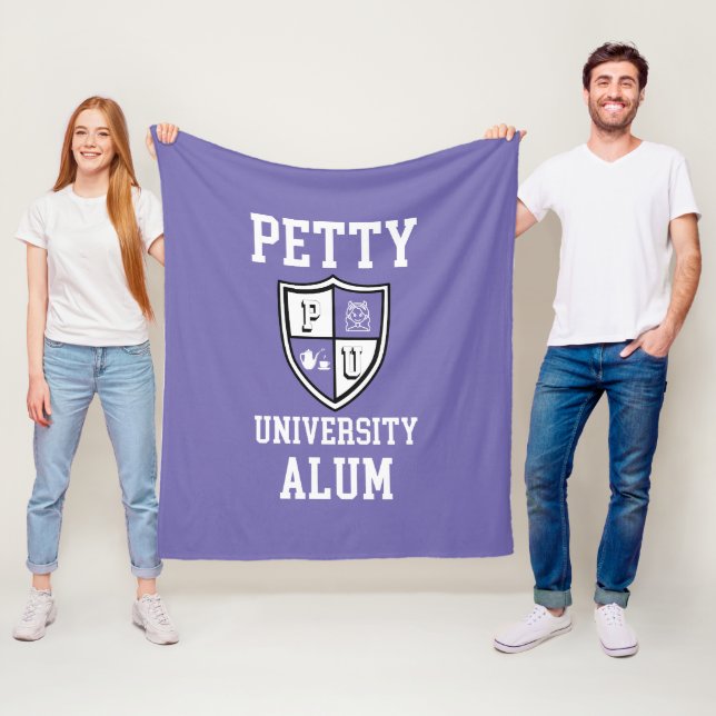 Couverture Polaire Petty University Alum grad alma mater lavande (En situation)