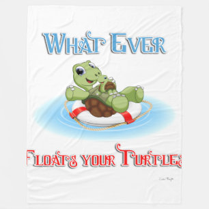 Couverture Polaire Peu importe ce qui flotte vos tortues